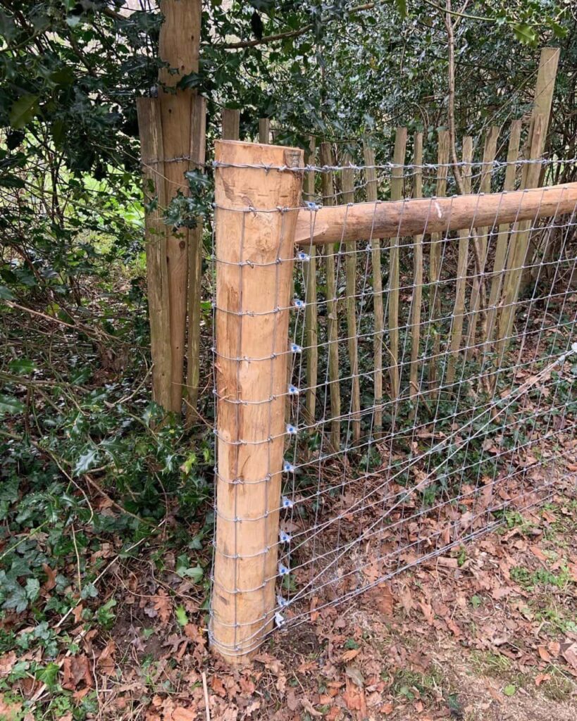 This is a photo of stock fencing installed by Fast Fix Fencing Oxted